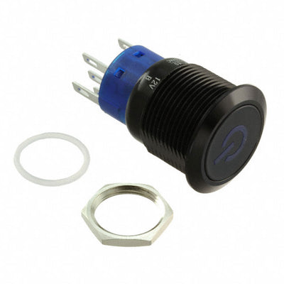 ULV4F2B11544 by E-Switch - PUSH SWITCH BUTTON SPDT 3A 250V