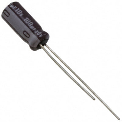 UPB1A101MDD by Nichicon - ALUMIN CAP 100UF 20% 10V RADIAL
