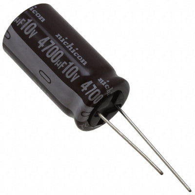 UPJ1A472MHD by Nichicon - ALUMIN CAP 4700UF 20% 10V RADIAL