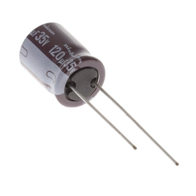 UPM1V121MPD6 by Nichicon - ALUMIN CAP 120UF 20% 35V RADIAL