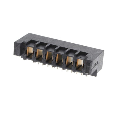 UPS-06-01-01-L-RA by Samtec Inc. - CONNECTOR RECPT 6POS 3.81MM R/A SLDR