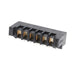 UPS-06-01-01-L-RA by Samtec Inc. - CONNECTOR RECPT 6POS 3.81MM R/A SLDR