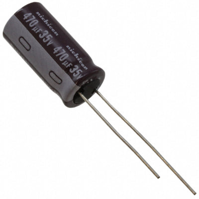 UPW1V471MPD by Nichicon - ALUMIN CAP 470UF 20% 35V RADIAL
