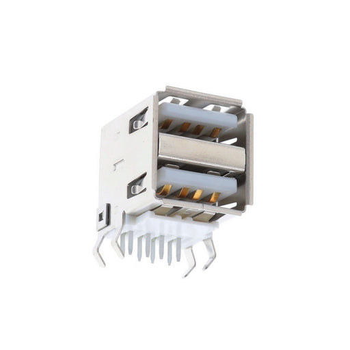 USB-A-D-S-W-TH by Samtec Inc. - CONNECTOR RECPT USB2.0 TYPEA STACK R/A