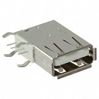 USB-A-S-F-W-VU by Samtec Inc. - CONNECTOR RECPT USB2.0 TYPEA 4POS R/A