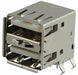 USB-A2HSW6 by On Shore Technology Inc. - CONNECTOR RECPT TYPEA STACKED 8POS R/A