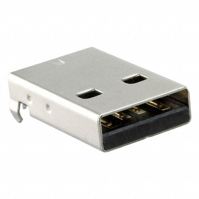 USB-AM-S-F-B-TH by Samtec Inc. - CONNECTOR PLUG USB2.0 TYPEA 4POS R/A