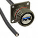 USB3FTV2SA03GOPEN by Amphenol Socapex - CABLE A RCPT TO OPEN W/COUPL 0.98