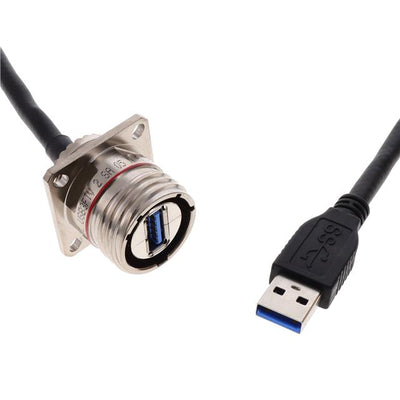 USB3FTV2SA05NACROS by Amphenol Socapex - CABLE A RCPT TO A PLUG 1.64