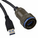 USB3FTV6A10GCROS by Amphenol Socapex - CABLE A PLUG-A PLUG W/COUPL 3.28