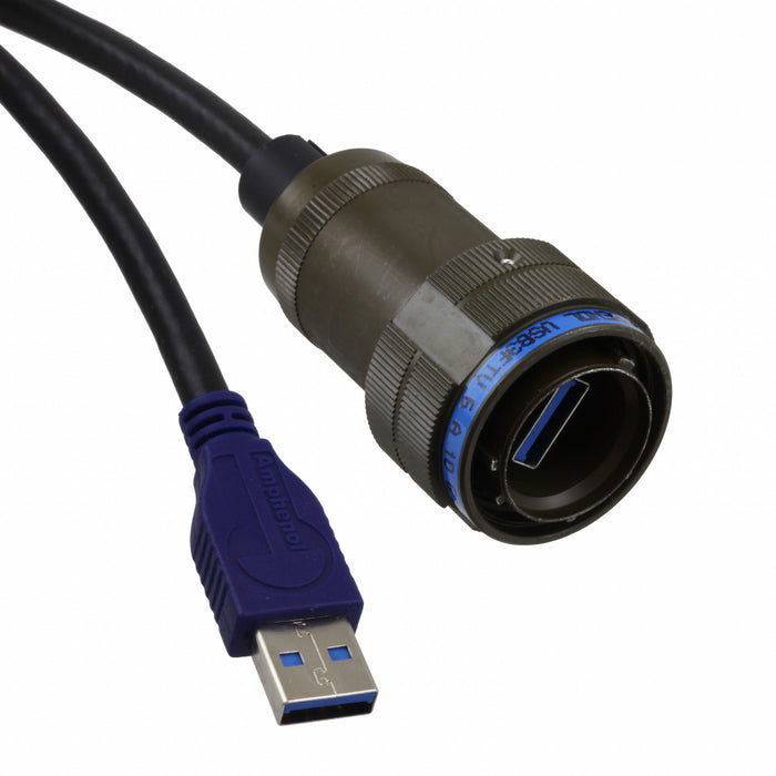 USB3FTV6A10GSTR by Amphenol Socapex - CABLE A PLUG-A PLUG W/COUPL 3.28