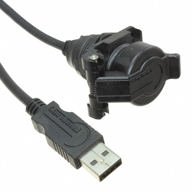 USBAPSCC7210A by Amphenol Socapex - CABLE A RCPT-A PLUG W/COUPL 3.28