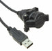 USBAPSCC7210A by Amphenol Socapex - CABLE A RCPT-A PLUG W/COUPL 3.28