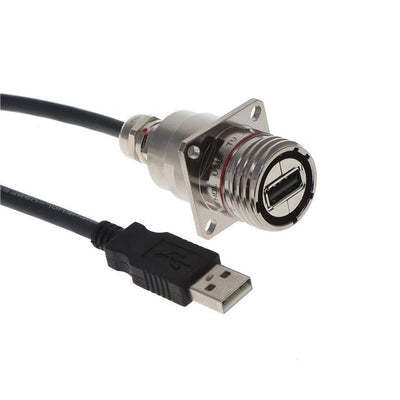 USBFTV2PEMSA2N10A by Amphenol Socapex - CABLE USB2.0 A RCPT-A PLUG W/COUPL
