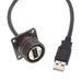 USBFTV2SA2G03A by Amphenol Socapex - CABLE USB2.0 A RCPT-A PLUG W/COUPL