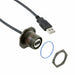 USBFTV7SA2G05A by Amphenol Socapex - CABLE USB2.0 A RCPT-A PLUG W/COUPL
