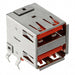 USBR-A-D-S-O-TH by Samtec Inc. - CONNECTOR RECPT USB2.0 TYPEA 8POS R/A