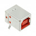 USBR-B-S-F-O-TH by Samtec Inc. - CONNECTOR RECPT USB2.0 TYPEB 4POS R/A