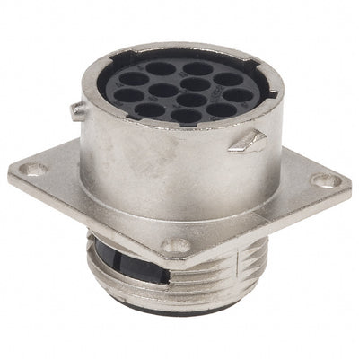 UT001412SH by Souriau-Sunbank by Eaton - CONNECTOR RECPT HSG FMALE 12POS PNL MT