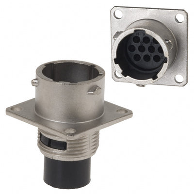 UT0W01210PH by Souriau-Sunbank by Eaton - CONNECTOR RECPT HSNG MALE 10POS PNL MT