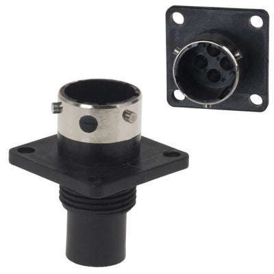UTG0104P by Souriau-Sunbank by Eaton - CONNECTOR RECPT HSNG MALE 4POS PNL MNT