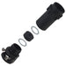 UTG10PG by Souriau-Sunbank by Eaton - CONNECTOR BACKSH W/CLMP SZ10 BLK PG9