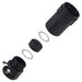 UTG22PG by Souriau-Sunbank by Eaton - CONNECTOR BACKSH W/CLMP SZ22 BLK PG21