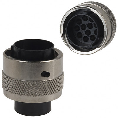UTG614-12PN by Souriau-Sunbank by Eaton - CONNECTOR PLUG HSG MALE 12POS INLINE