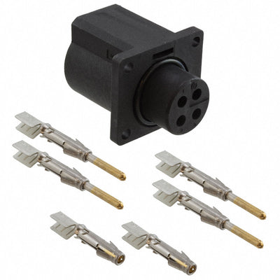 UTL0103G1P14AWG by Souriau-Sunbank by Eaton - CONNECTOR CIRC RECEPTACLEPOS GOLD CRIMP