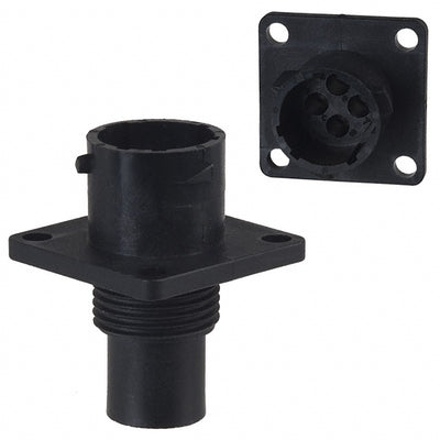 UTP0104P by Souriau-Sunbank by Eaton - CONNECTOR RECPT HSNG MALE 4POS PNL MNT