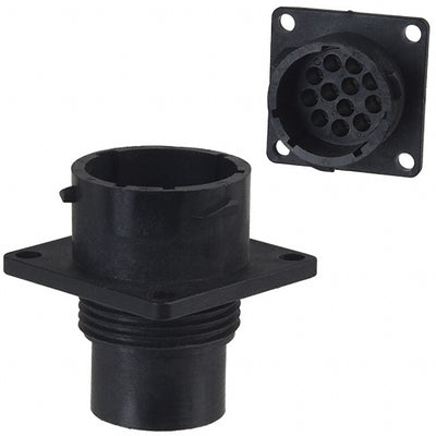 UTP01412P by Souriau-Sunbank by Eaton - CONNECTOR RECPT HSNG MALE 12POS PNL MT