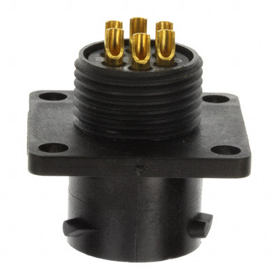 UTS010E6P by Souriau-Sunbank by Eaton - CONNECTOR RECPT MALE 6P GOLD SLDR CUP