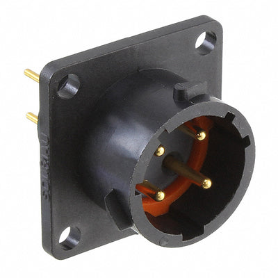UTS012D4P by Souriau-Sunbank by Eaton - CONNECTOR RECPT MALE 4POS GOLD SOLDER