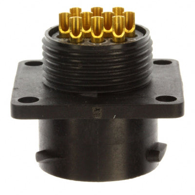 UTS012E10P by Souriau-Sunbank by Eaton - CONNECTOR RECPT MALE 10P GOLD SLDR CUP