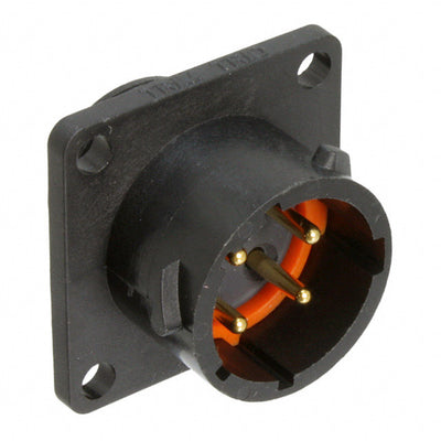 UTS012E4P by Souriau-Sunbank by Eaton - CONNECTOR RECPT MALE 4P GOLD SLDR CUP