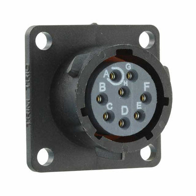 UTS012E8S by Souriau-Sunbank by Eaton - CONNECTOR RECPT FMALE 8P GOLD SLDR CUP