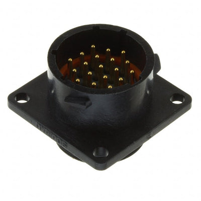 UTS014E19P by Souriau-Sunbank by Eaton - CONNECTOR RECPT MALE 19P GOLD SLDR CUP