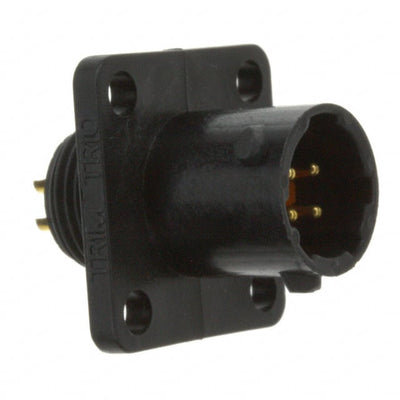 UTS08E4P by Souriau-Sunbank by Eaton - CONNECTOR RECPT MALE 4P GOLD SLDR CUP