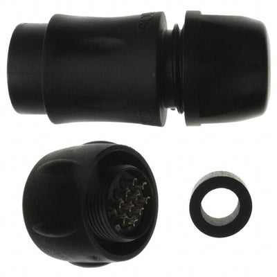 UTS6JC12E10P by Souriau-Sunbank by Eaton - CONNECTOR PLUG MALE 10P GOLD SLDR CUP