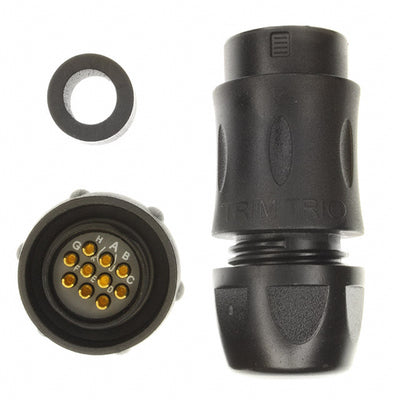 UTS6JC12E10S by Souriau-Sunbank by Eaton - CONNECTOR PLUG FMALE 10P SOLDER CUP