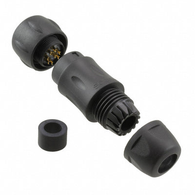 UTS6JC12E8P by Souriau-Sunbank by Eaton - CONNECTOR PLUG MALE 8P GOLD SLDR CUP