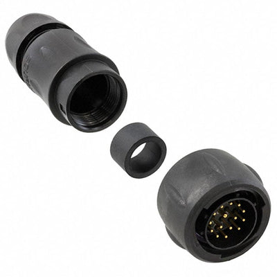 UTS6JC14E15P by Souriau-Sunbank by Eaton - CONNECTOR PLUG MALE 15P GOLD SLDR CUP