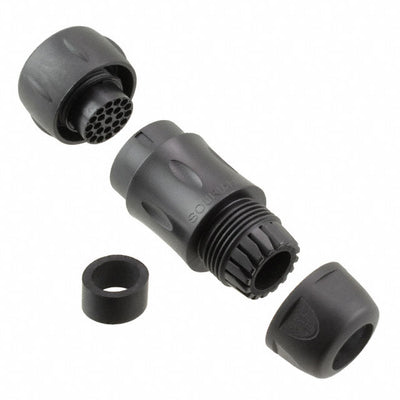 UTS6JC1823P by Souriau-Sunbank by Eaton - CONNECTOR PLUG HSG MALE 23POS INLINE