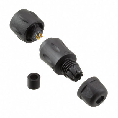 UTS6JC8E2P by Souriau-Sunbank by Eaton - CONNECTOR PLUG MALE 2P GOLD SLDR CUP