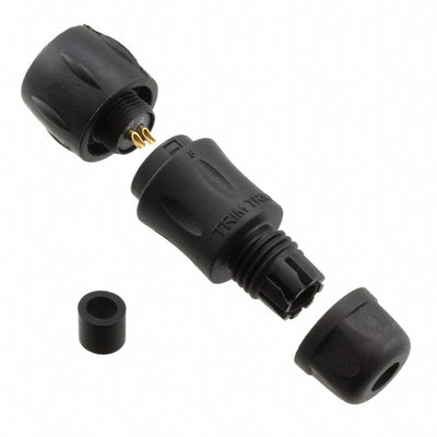 UTS6JC8E2S by Souriau-Sunbank by Eaton - CONNECTOR PLUG FMALE 2P GOLD SLDR CUP