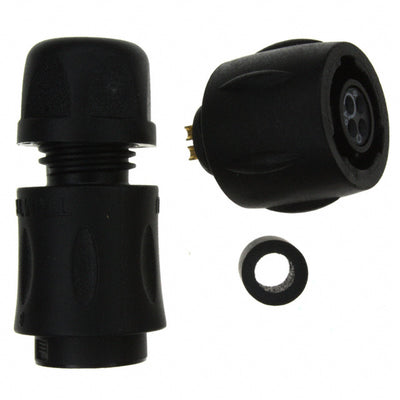 UTS6JC8E4S by Souriau-Sunbank by Eaton - CONNECTOR PLUG FMALE 4P GOLD SLDR CUP