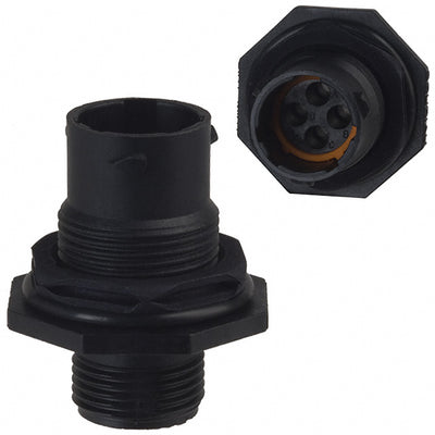 UTS7104P by Souriau-Sunbank by Eaton - CONNECTOR RECPT HSNG MALE 4POS PNL MNT