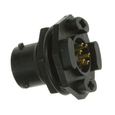 UTS710E6P by Souriau-Sunbank by Eaton - CONNECTOR RECPT MALE 6P GOLD SLDR CUP