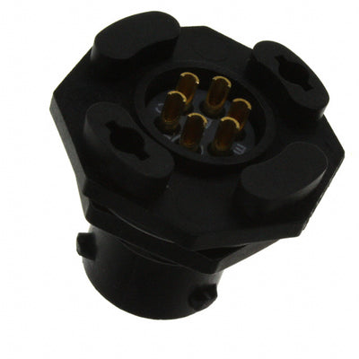 UTS710E6S by Souriau-Sunbank by Eaton - CONNECTOR RECPT FMALE 6P GOLD SLDR CUP