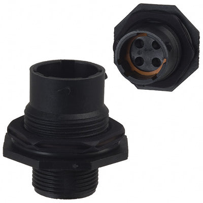 UTS7124P by Souriau-Sunbank by Eaton - CONNECTOR RECPT HSG MALE 4POS PNL MNT
